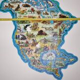 Map of North America, Waddington's shaped Jig-Map, puzzle, 54 x 59 cm