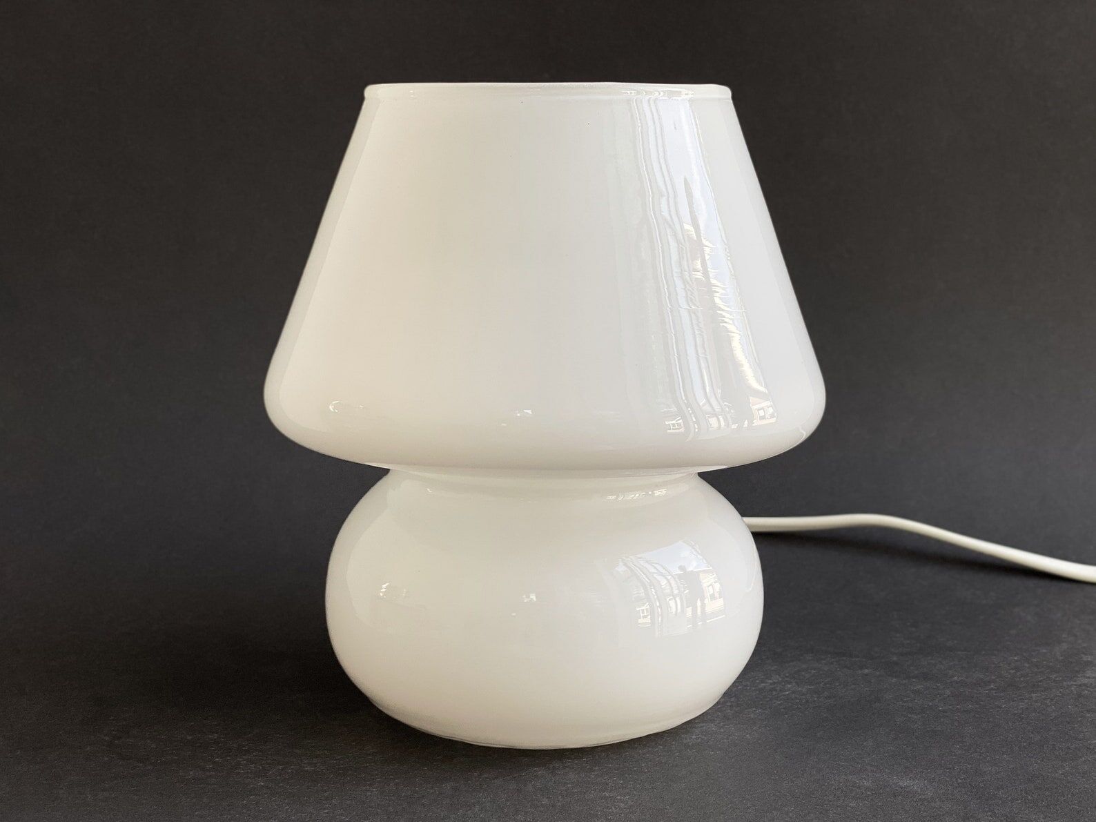 Vintage Murano glass mushroom table Lamp