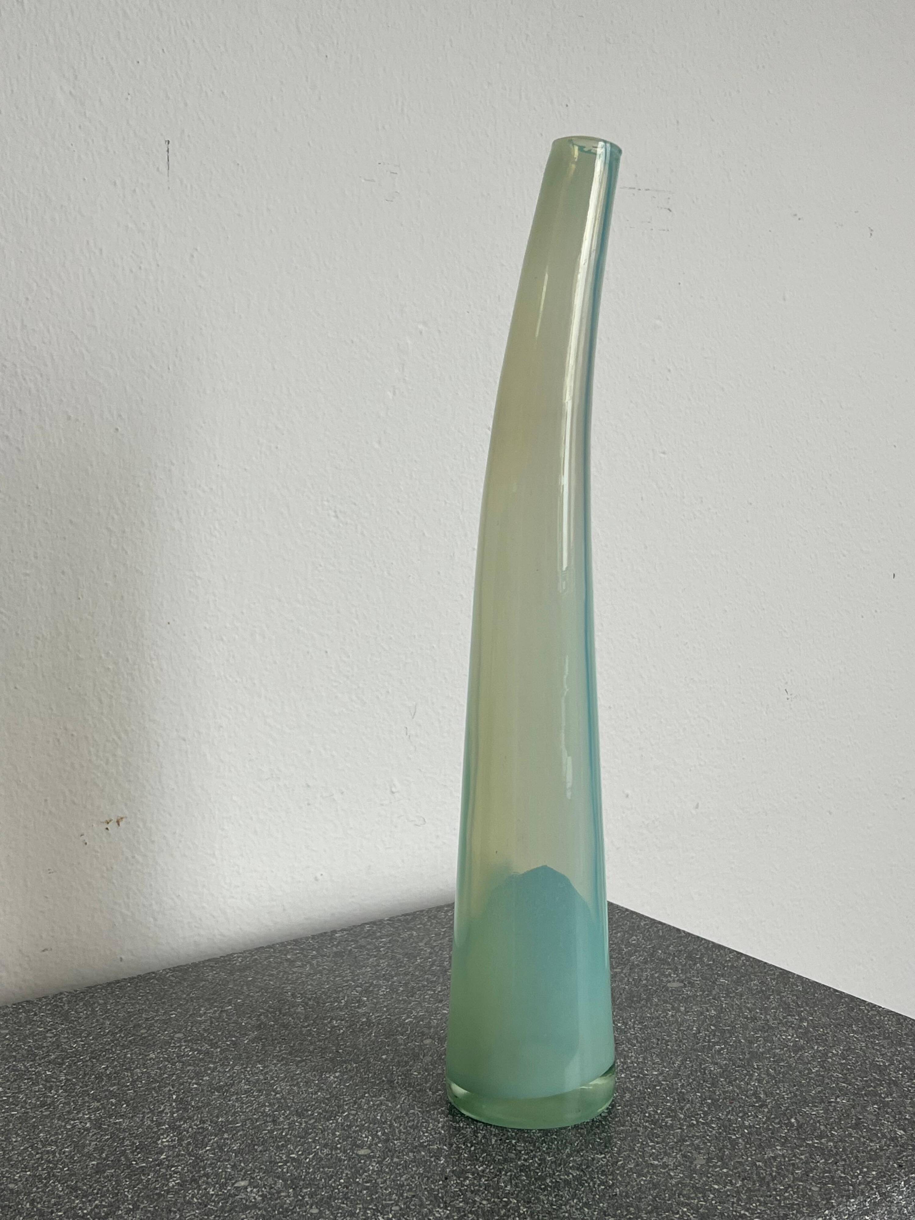 Sculptural Murano ''Lattimo'' Glass by Giusto Toso for Leucos , 1970's