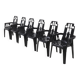 Set of 6 Boston Chairs by Pierre Paulin for Henry Massonnet France 1980s