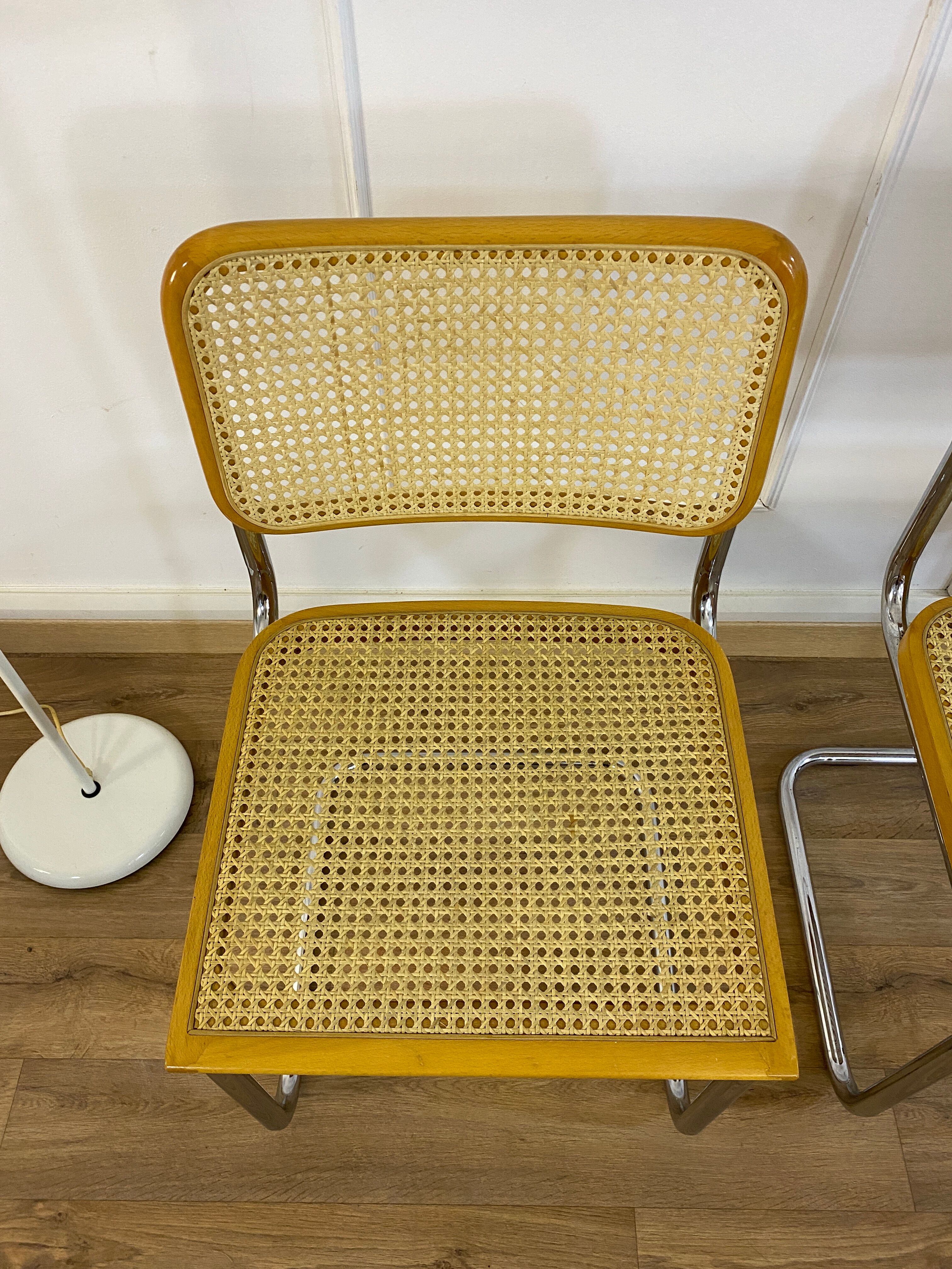 2 B32 chairs by Marcel Breuer