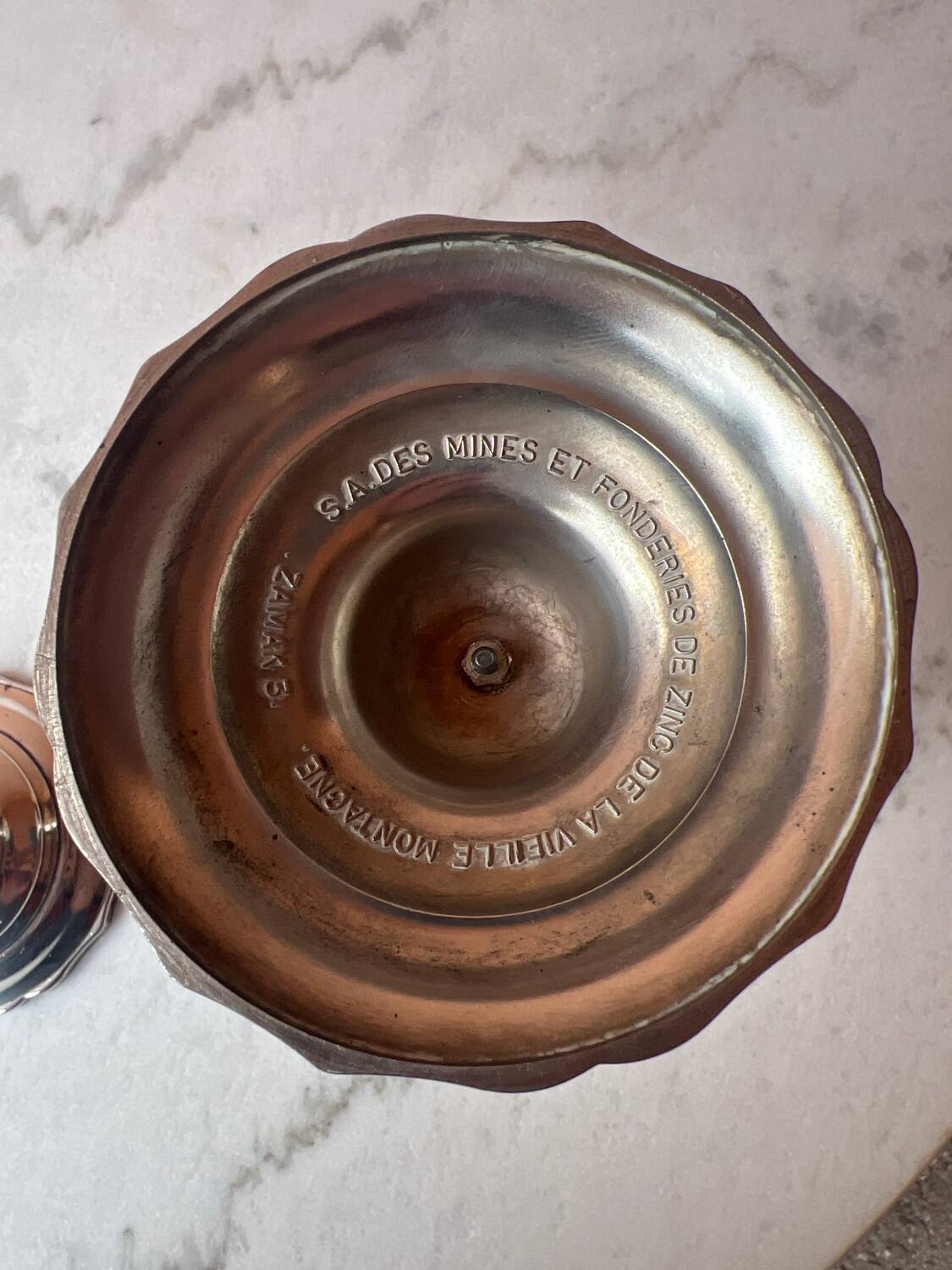 Zinc Candlesticks La Vieille Montagne