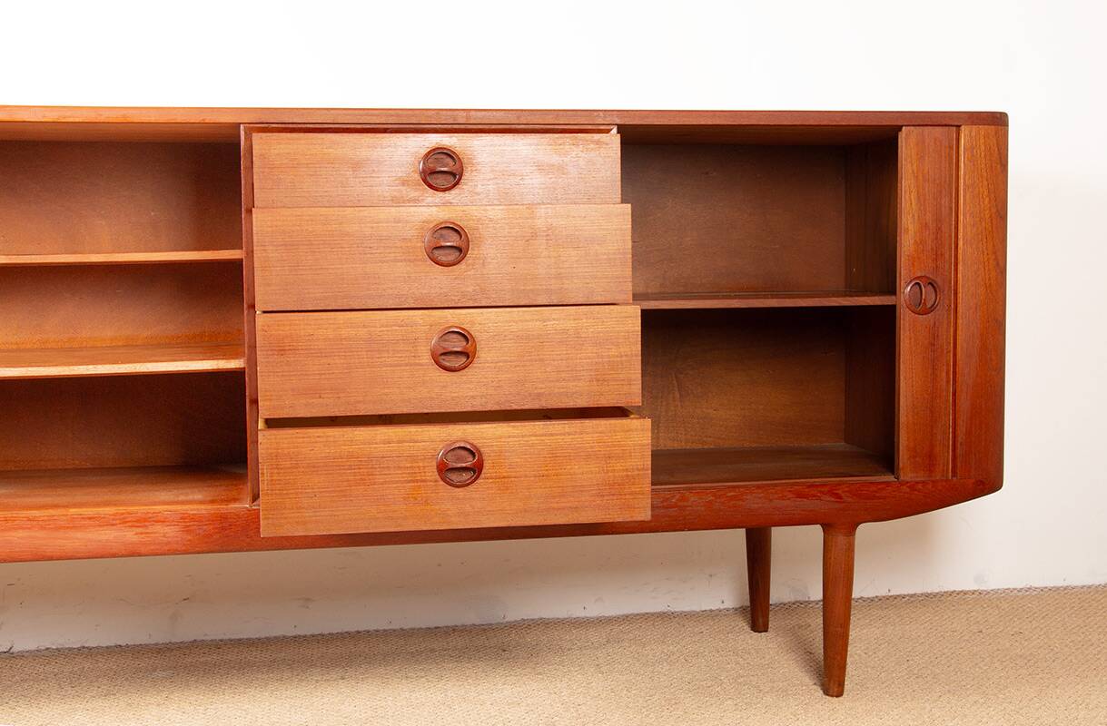 Danish teak sideboard model, Harry Østergaard, Randers Mobelfabrik 1960