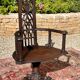 Neo-gothic oak armchair