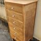 Vintage 1950s oak chest of drawers with 6 drawers.