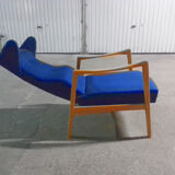 Recliner Chair long 50 years flesh lounge style kofod larsen Sven Ivar Dysthe