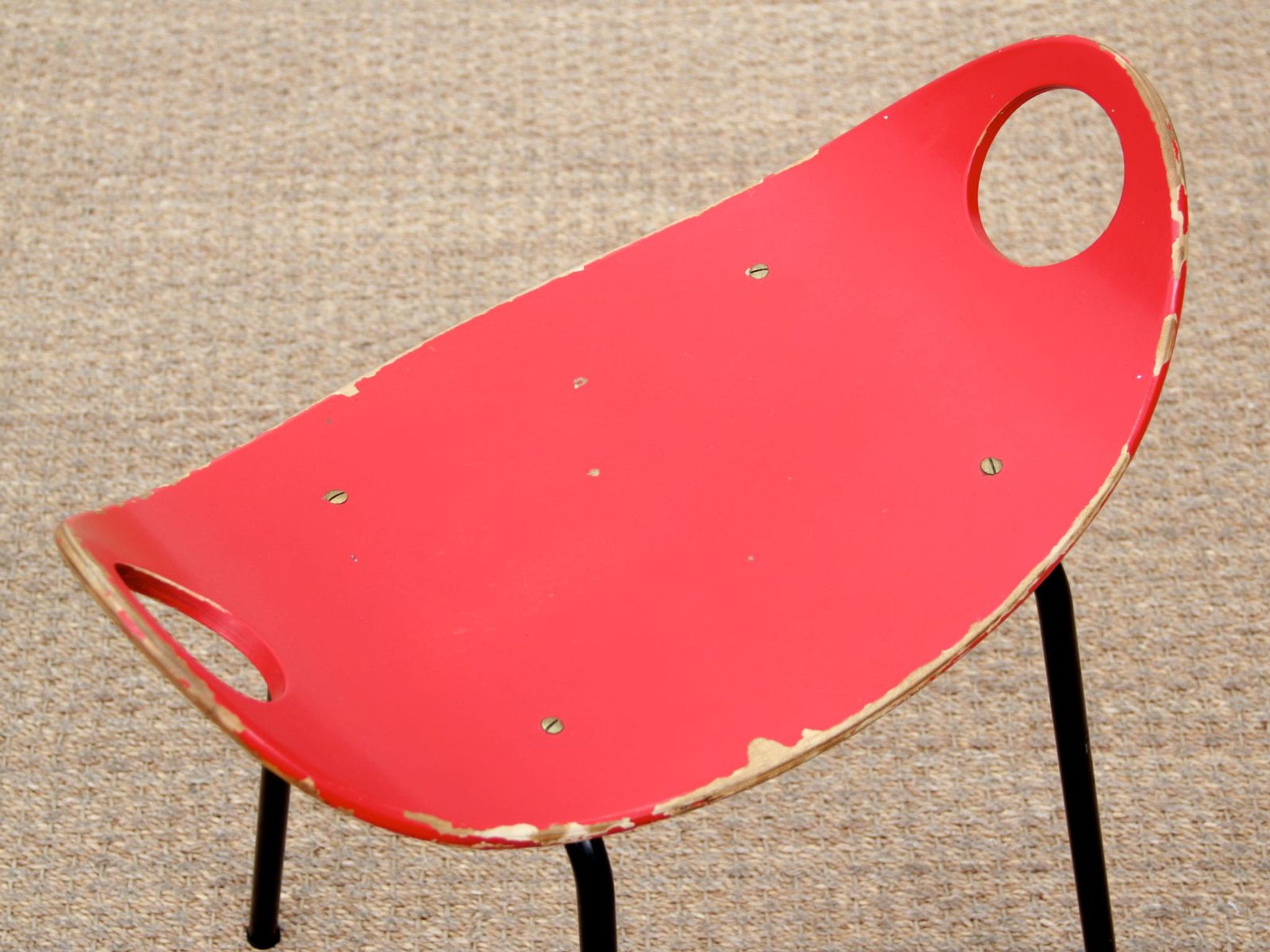 Scandinavian stool by Olof Kettunen to J. Merivaara Oy 1950 s