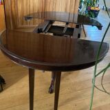 Table guéridon Napoleon III en acajou époque XIXe