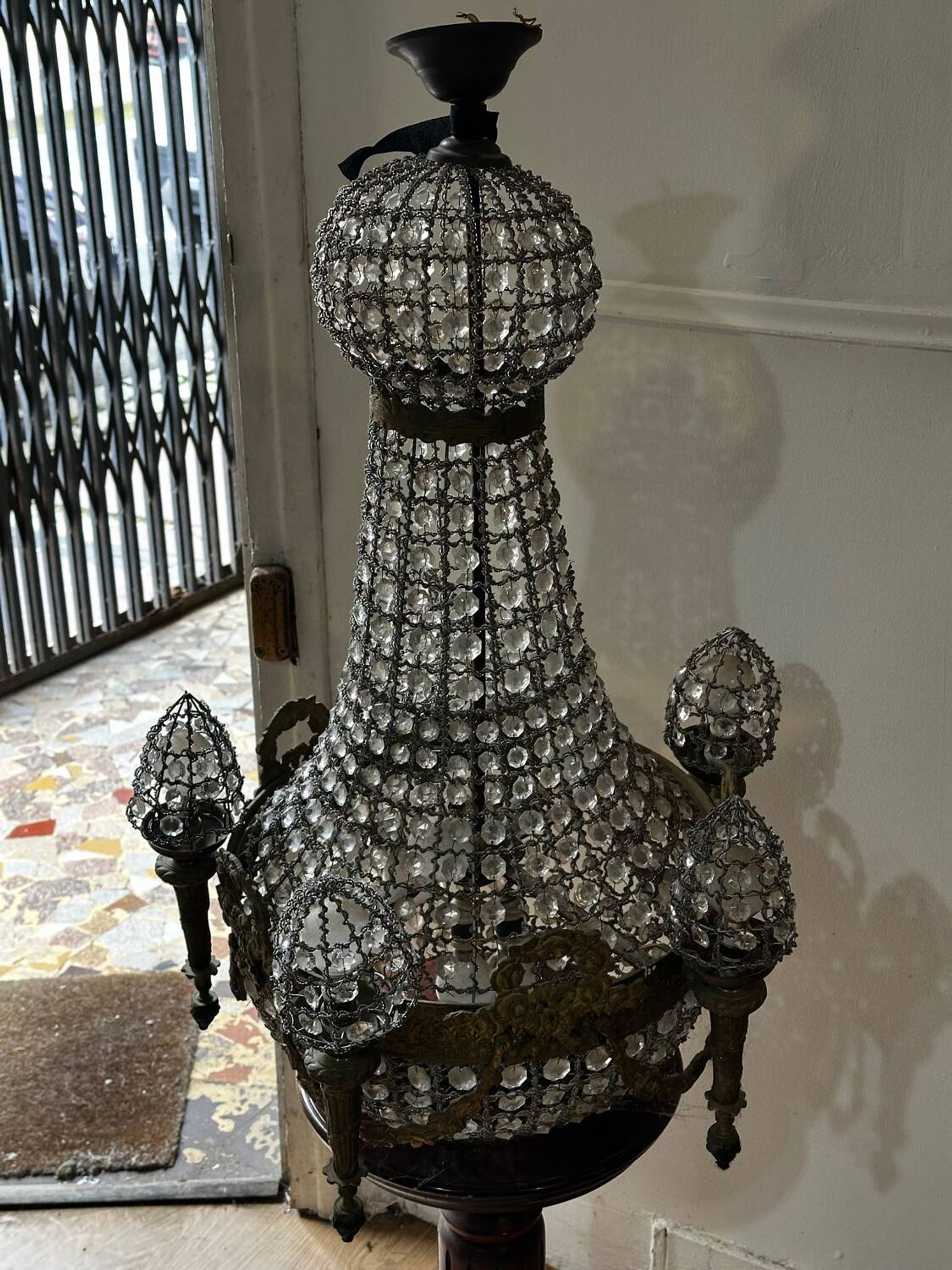 Chandelier Hot Air Balloon Style Louis XVI - 19th century