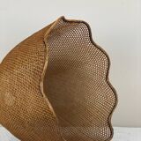 Wicker/cane pendant light attributed to Beehive, 1960