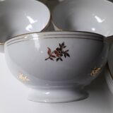 8 bols anciens en porcelaine 1960 (A1)