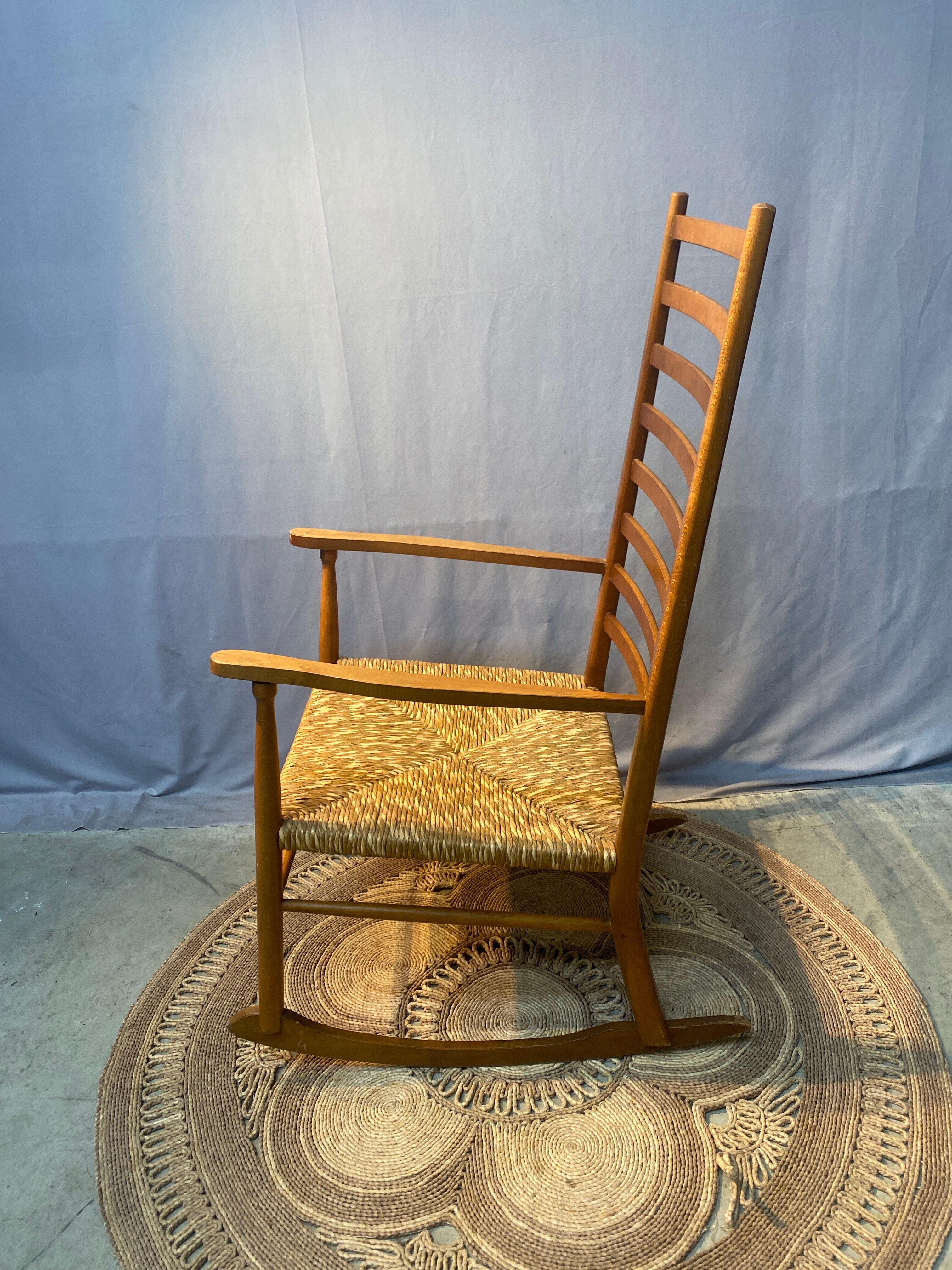 Wooden rocking chair