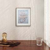 Printed in 1909, map of Padua (Padova), Veneto, Italy.