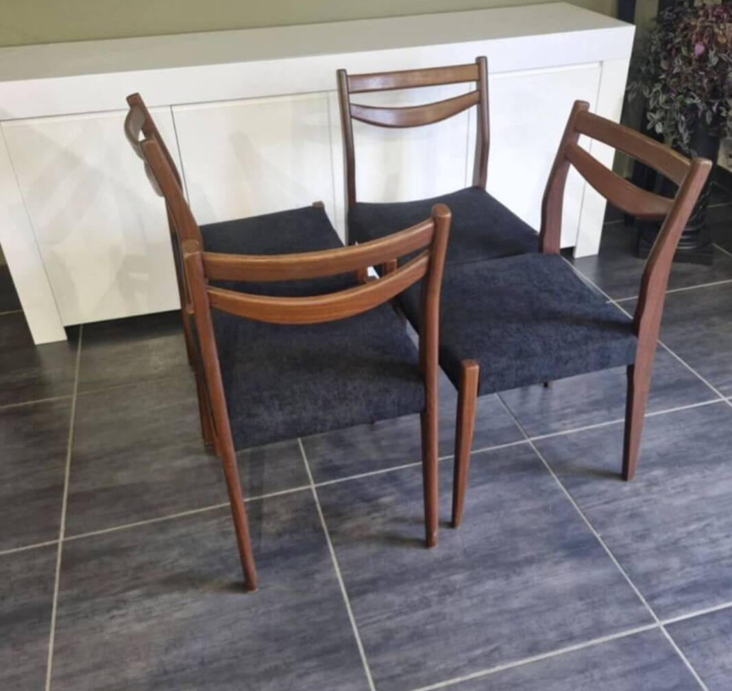 Set of 4 Scandinavian chairs, 1970s