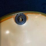 Miroir mural rond vintage vert citron