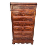 Mahogany and blond maple weekly secretary.