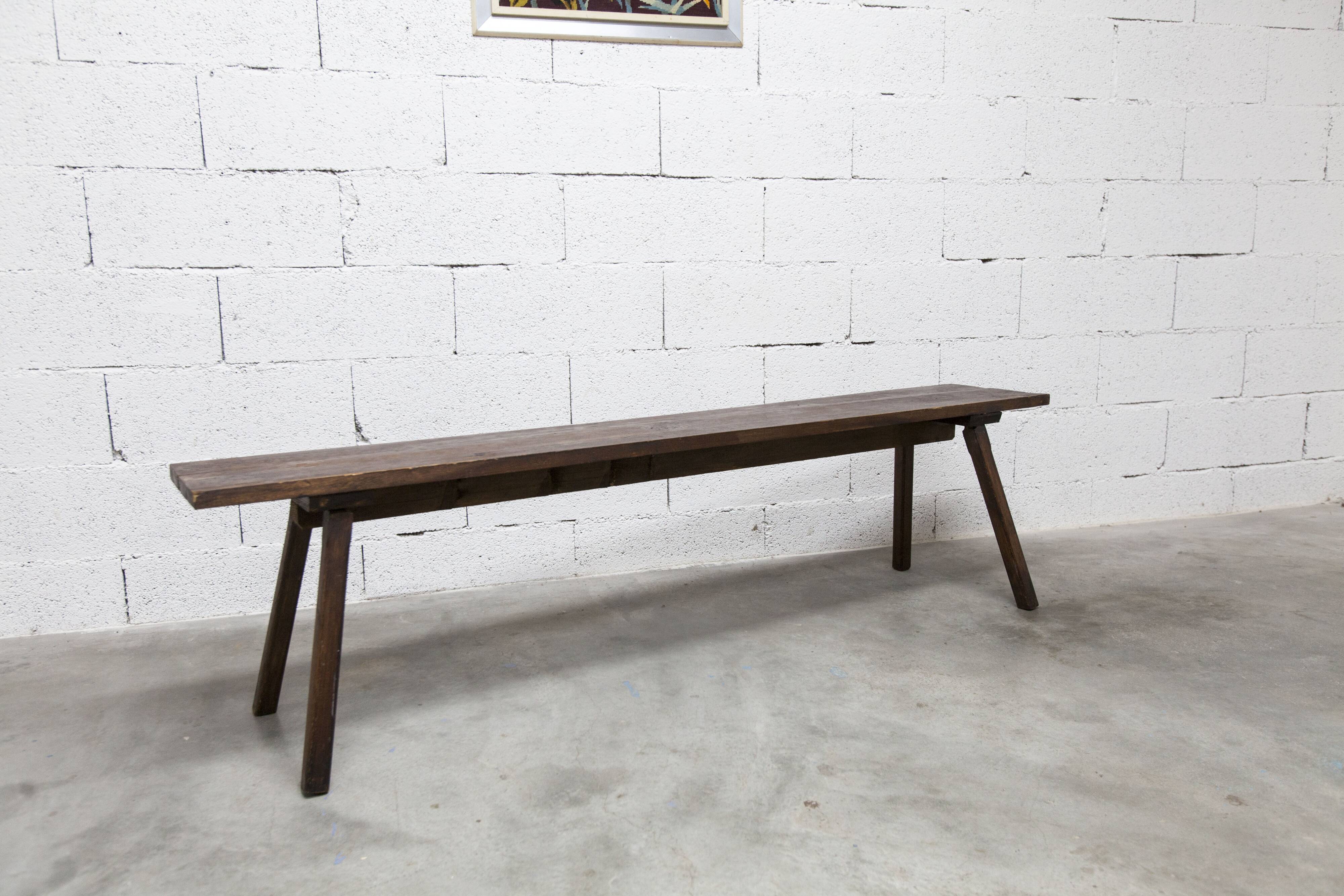 1960s Brutalist Bench 175cm