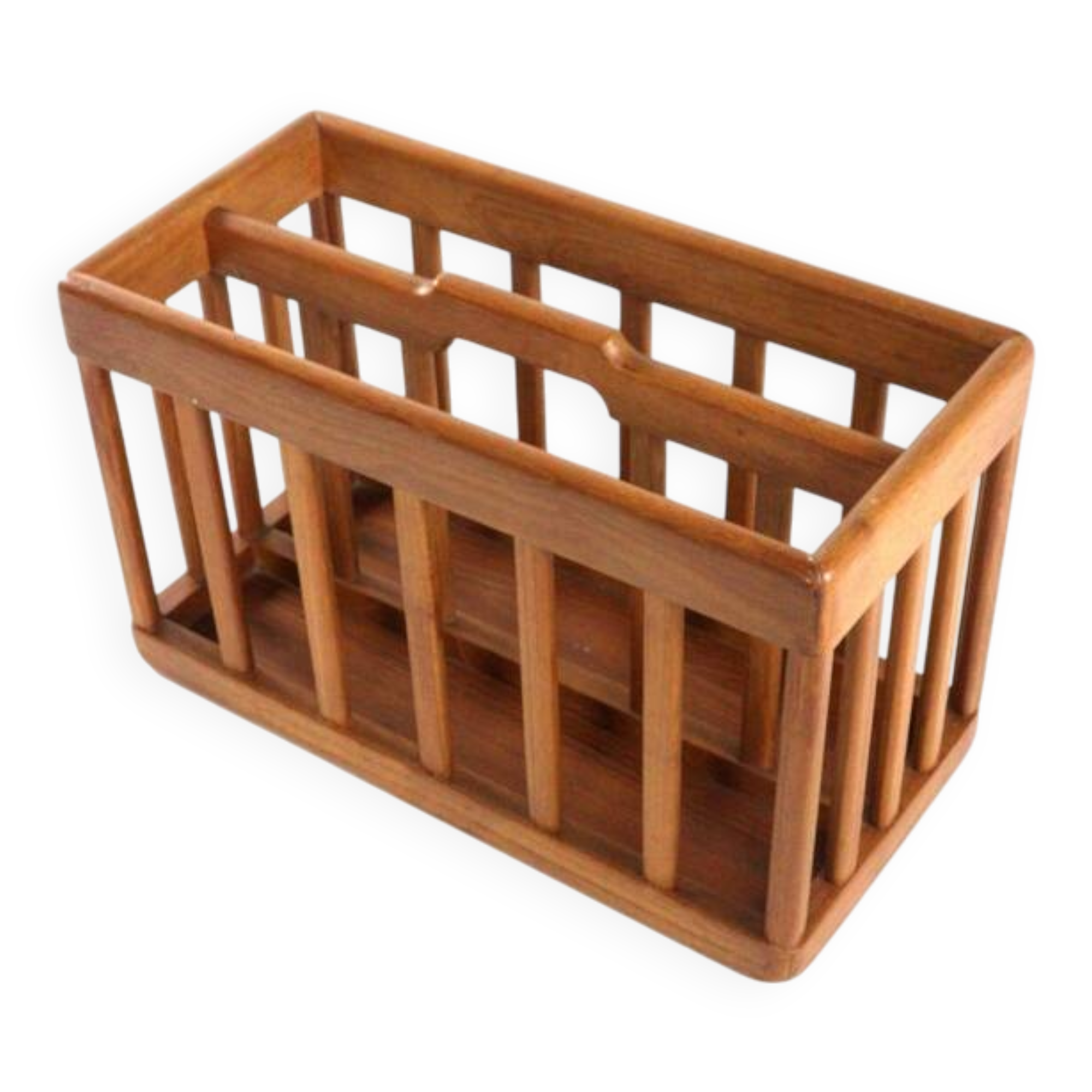 Wooden magazine holder - vintage