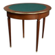 Table à jeux demi-lune en acajou, style Louis XVI – début XXe
