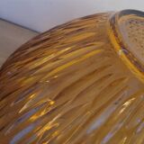 Saladier verre ambré 70's