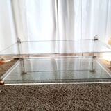 Table basse en Altuglass "Romeo" années 70/80s