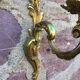 Pair Crystal Stamps Louis XV golden bronze