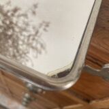 Vintage triptych barber mirror