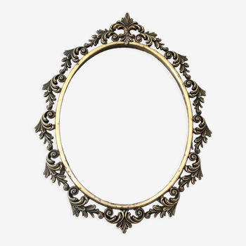 Old baroque metal frame