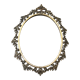 Cadre métal ancien baroque