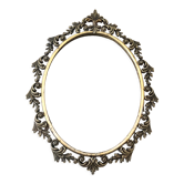 Old baroque metal frame
