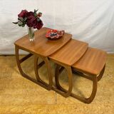 Mid century retro vintage teak Nest of Tables by Nathan 1960 British Qualit