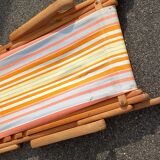Deck chair, Chilean vintage orange tone