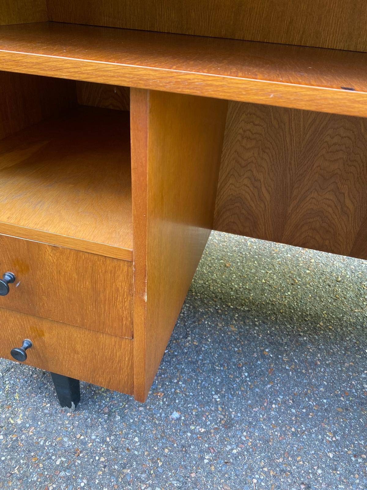 Scandinavian desk from the 50s/60s in wood 130cm