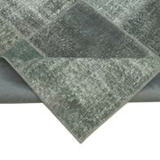 Handmade anatolian overdyed 170 cm x 240 cm grey patchwork carpet