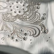 Vintage German floral metal plate by WMF