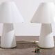 Rare Large Vetri Murano Mushroom Table Lamps, 1970s