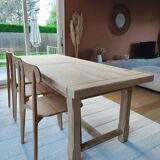 Solid oak farm table