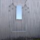 Coat rack and umbrellas aluminum 1950