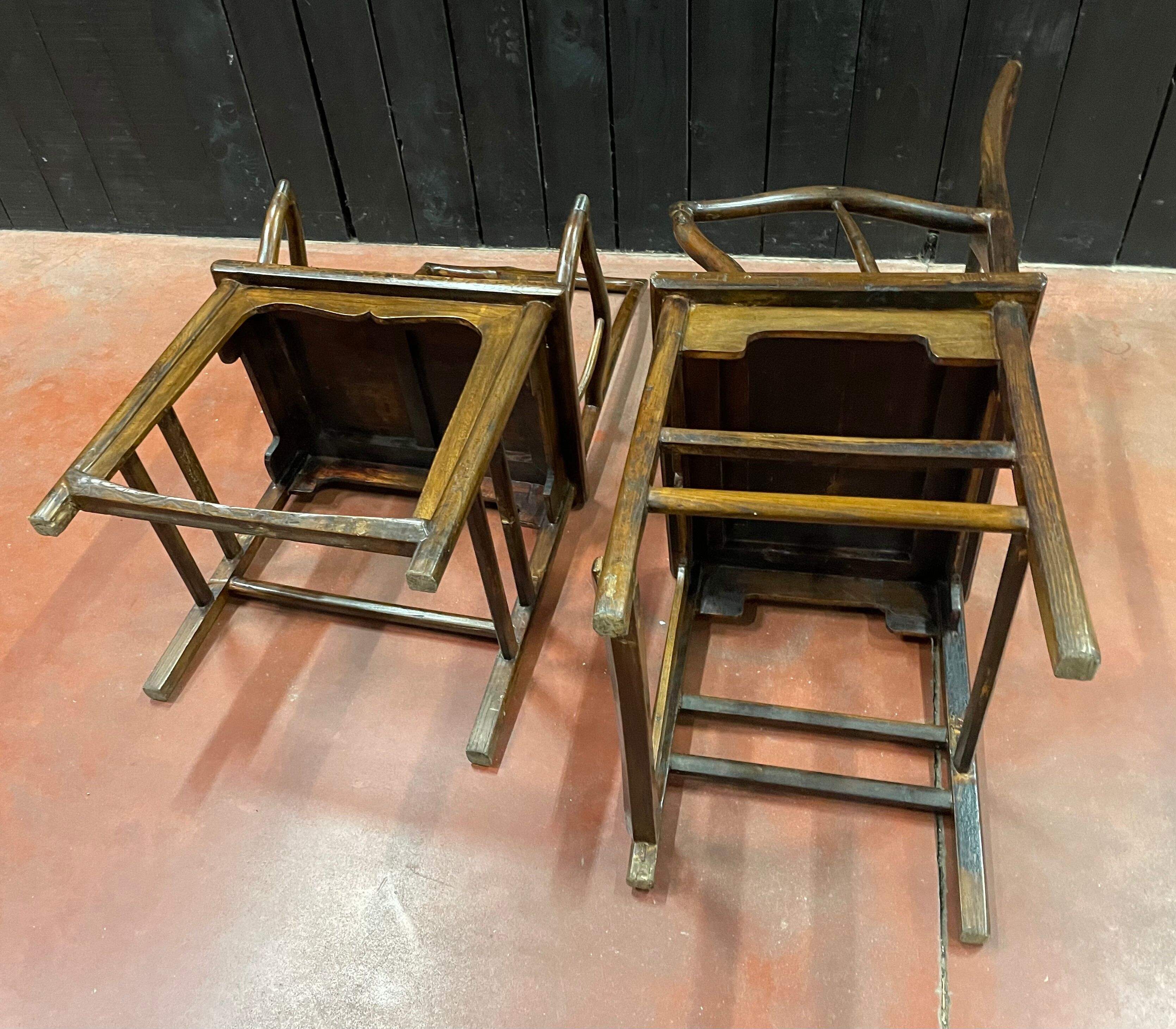 Pair of 19th century dignitary armchairs