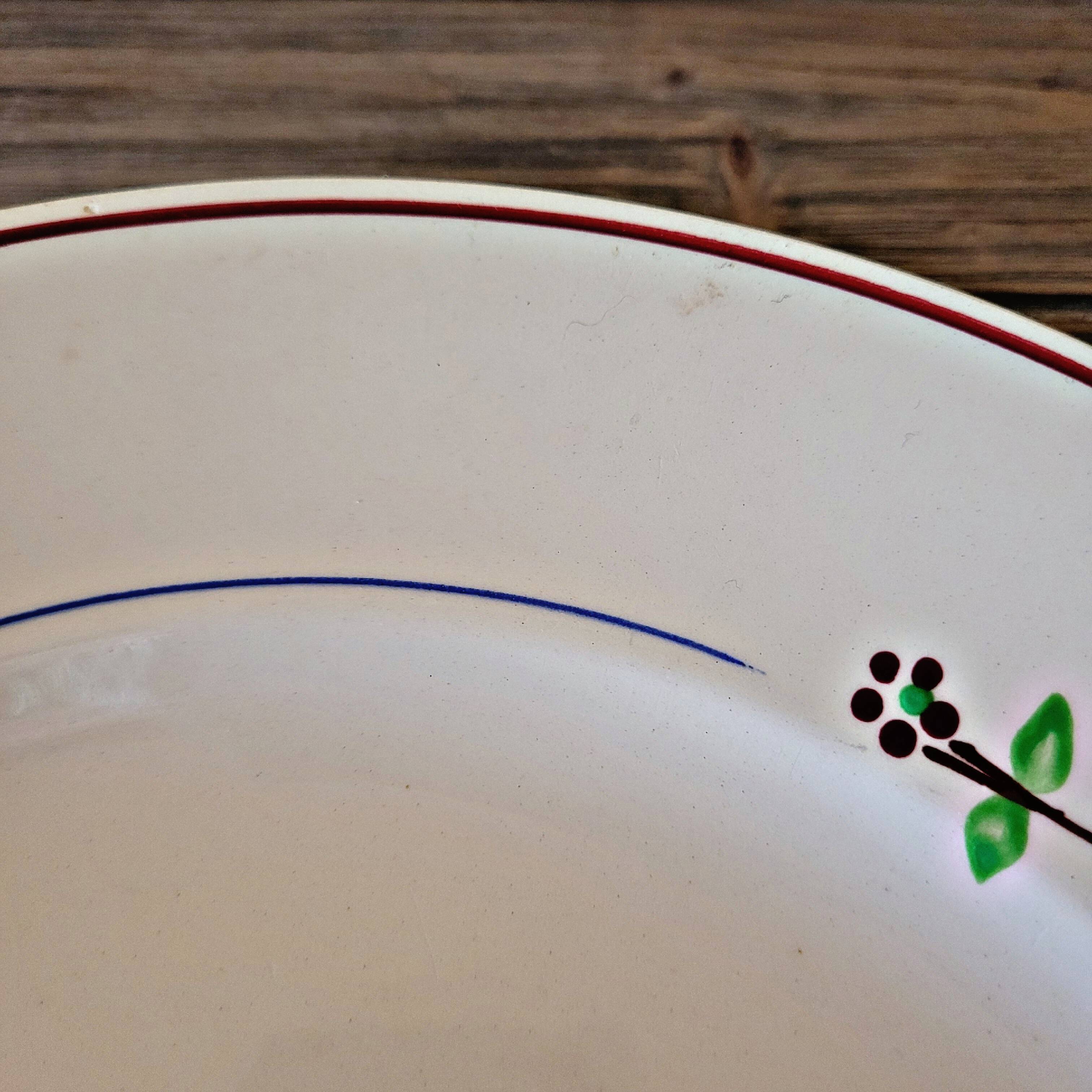 Round dishes Moulin des Loups Orchies, "Isabelle" service