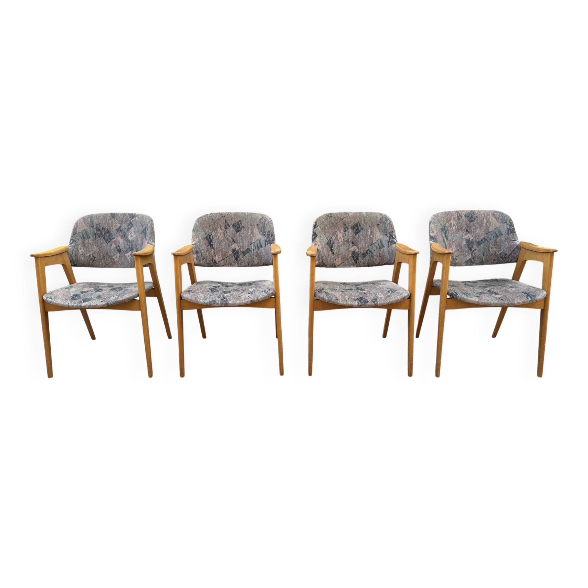 Set of 4 armchairs from the 1960s.