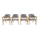Set of 4 armchairs from the 1960s.