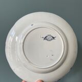 Set of 4 flat plates Creil and Montereau, Flora model