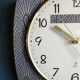 Vintage clock silent wall clock "Jaz blue gold"