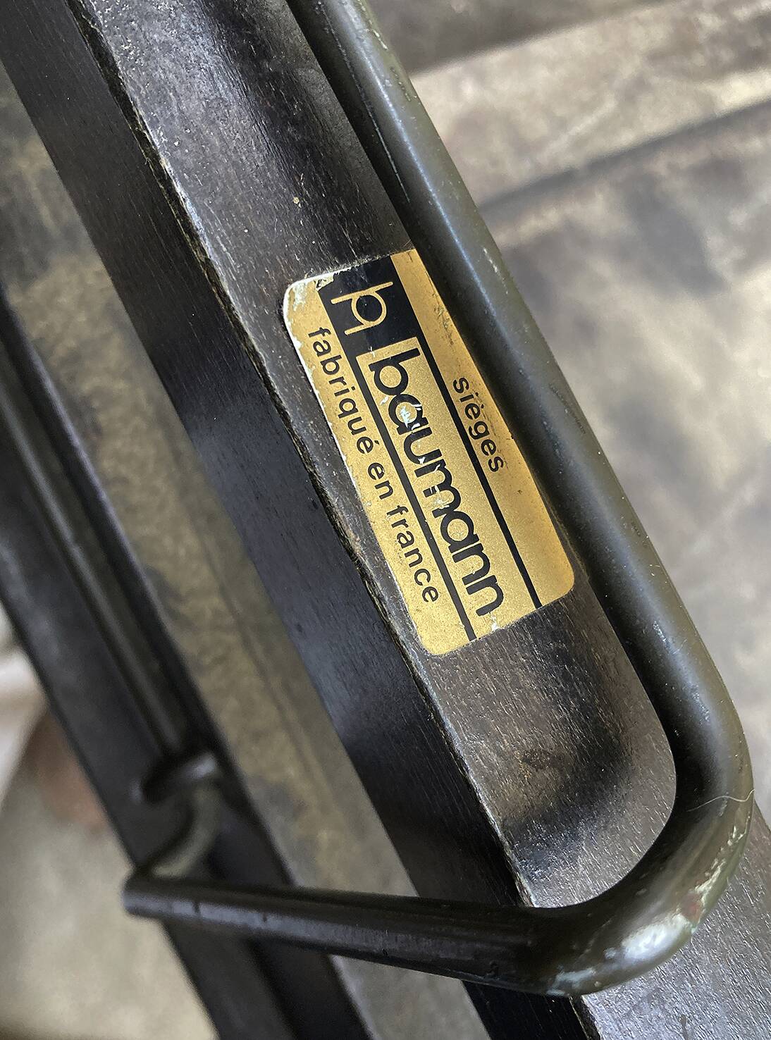 Ensemble de 4 chaises vintage Baumann modèle Argos