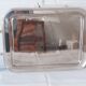 Rectangular silver metal top
