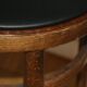 6 BAUMANN seagull chairs dark beech black skai