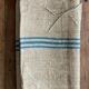 Hemp grain bag, blue stripes