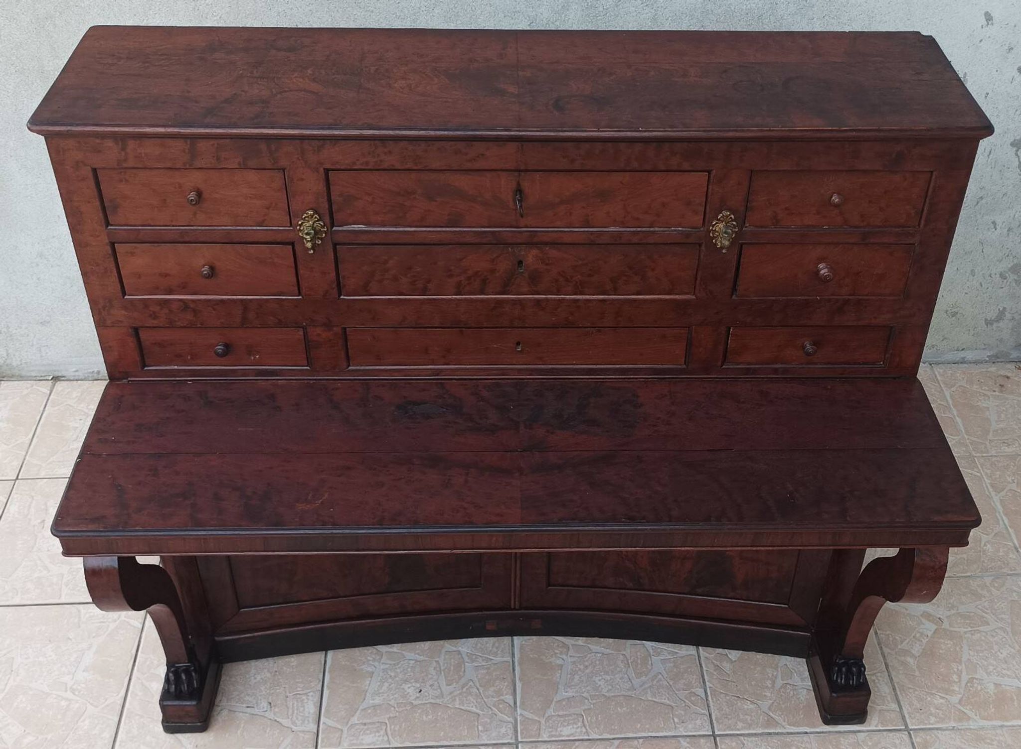 Buffet style Empire en acajou