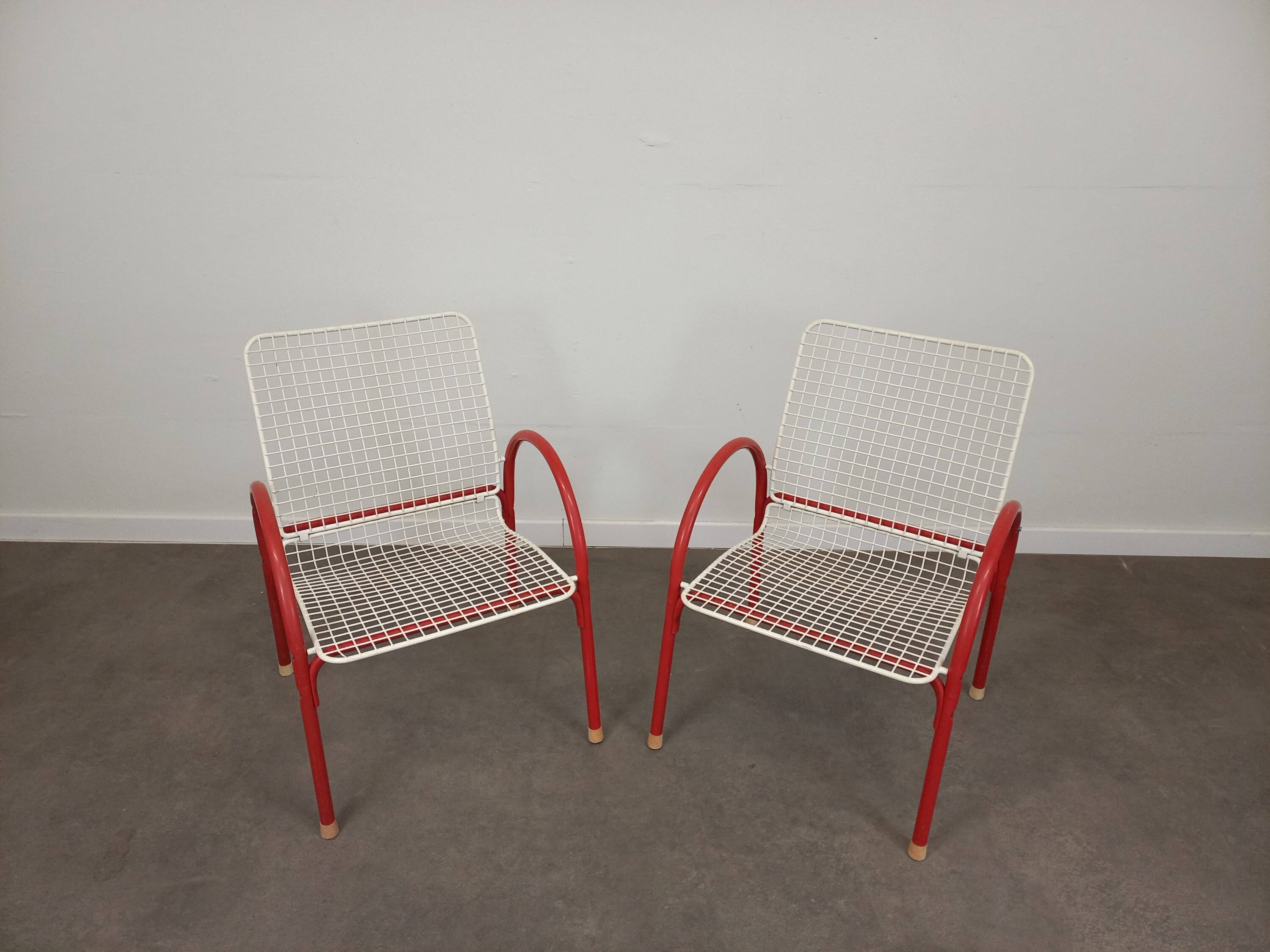 Pair of Emu Rio garden armchairs